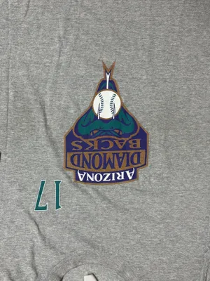 Arizona Diamondbacks Mark Grace #17 Y2K Lee Sport Gray Vintage MLB Jersey Shirt thumbnail 3