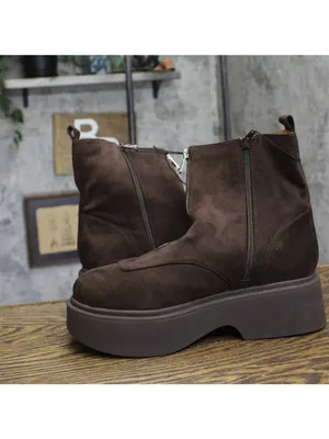 Wild Fable Womens Honor Boots Combat Platform Faux Suede 94568509 Dark Brown 9M thumbnail 6