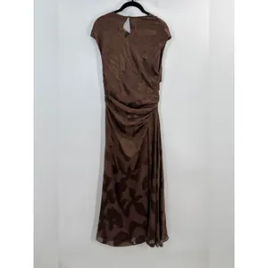 Simkhai Burke Draped Midi Dress in Cocoa Brown Size 4 thumbnail 5