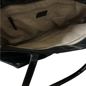 Kate Spade Black Perforated Harmony Metro Patent Leather Tote thumbnail 4