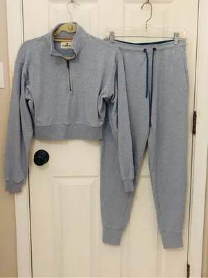 The Normal Brand Quarter Zip Sweatshirt and Jogger Pant Set thumbnail 1