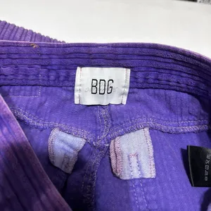 Y2K BDG Womens High Rise Corduroy‎ Pants 26 Purple Wide Wale Streetwear Retro thumbnail 6