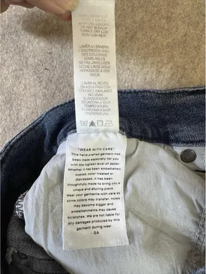 GOOD AMERICAN Good Waist Tacked Hem Organic Cotton Crop Jeans Size 10/30 Blue thumbnail 7