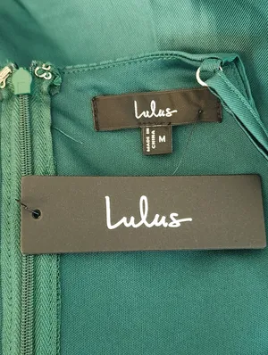 Lulus Green High Low Formal Dress Size Medium NWT Wedding Guest Dress thumbnail 7