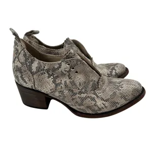 FREEBIRD by Steven Women’s Sadie neutral Python Embossed Bootie western size 7 thumbnail 2