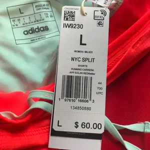 Adidas Women's Adizero NYC Split Running Short in Better Scarlet/Solar Red Size L NWT thumbnail 6