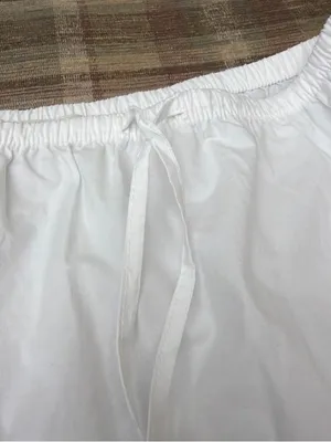White Tiered Cotton Bed Skirt - Classic Neutral thumbnail 3