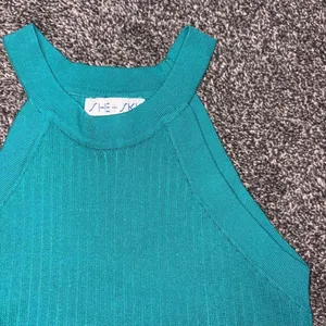 She + Sky Turquoise Ribbed tank size small thumbnail 6