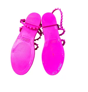 Travel Sandals In Hot Pink/Fuchsia  thumbnail 5