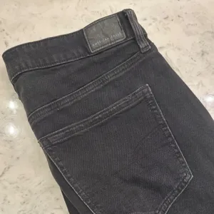 American Eagle Super High-Rise Ultra Wide Leg Jeans Black Strigid Womens 8 Short thumbnail 9