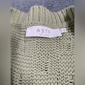 Astr the label Green Knit Cardigan Sweater small thumbnail 2