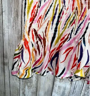 THML Smocked Multi Colored Blouse Small thumbnail 4