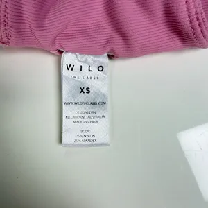 WILO The Label Pink Ribbed Halter Crop Top / Sports Bra - Size XS 🌸✨ thumbnail 8