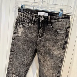 Vervet‎ Black/Gray Distressed Jeans Size 24 thumbnail 3