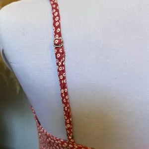 Abercrombie Red Floral Slip Dress, Size Small thumbnail 7