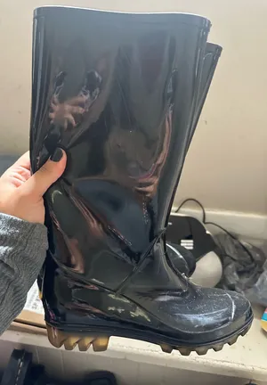 Coach Rain Boots Black Tall thumbnail 1