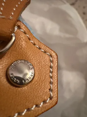 Denim & Tan Mini Satchel Handbag - Stylish Women's Purse Burberry thumbnail 6
