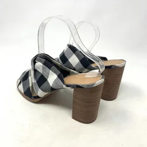 Madewell Alexandria Buffalo Plaid Mule Sandals in Black & White Size US‎ 9 thumbnail 9