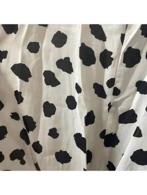 Buddy love, white and black cow Dalmatian polka dot print Racerback tank top thumbnail 4