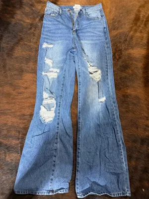 Vibrant Miu Distressed Jeans Wide-Leg 1/W24 thumbnail 1