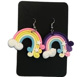 Artisan Whimsical Rainbow‎ Dangle Earrings thumbnail 2