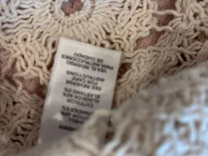 En Creme Crochet Spaghetti Strap Dress in Ivory‎ size Medium thumbnail 8
