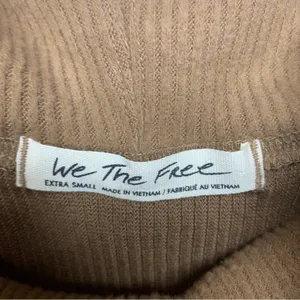 We the Free Snow Bunny Off Shoulder Cowl Neck Ribbed Sweater Size XS thumbnail 11