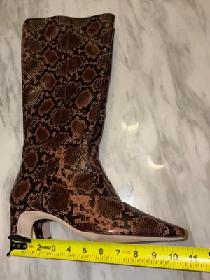 Antonio Melani Snakeskin Print Kitten Heel Boots 8M⁠ thumbnail 3