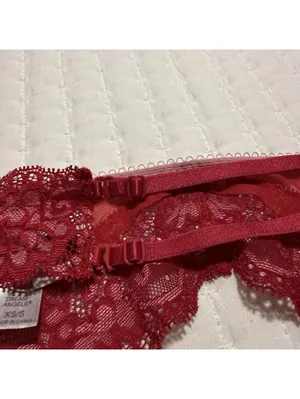 Victoria’s Secret Red Lace & Mesh Garter Belt Lingerie Sz XS Extra Small thumbnail 7