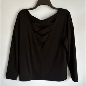 Ecowish Black Long Sleeve Top Women's Medium thumbnail 4