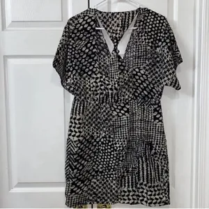 Tramp Puffy Sleeve Mini Dress(Size Small) Black thumbnail 2
