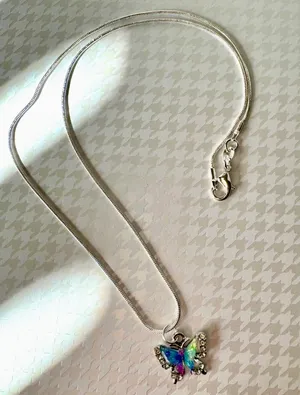 Sterling Silver Butterfly Necklace thumbnail 3
