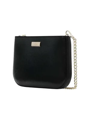 Kate Spade Black Saffiano Mini Shoulder Bag Pochette W/ Gold Chain Kenzie $249 thumbnail 3