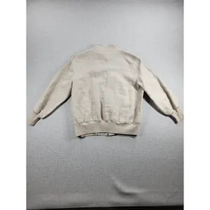Richard Malcolm Womens Bomber Jacket Size S Cream Linen Zip Up Utility Cargo thumbnail 6