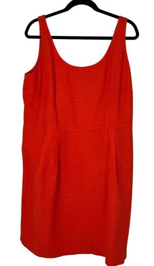 Ann Taylor NWT Women's Orange‎ Mini Dress Size 16 thumbnail 1