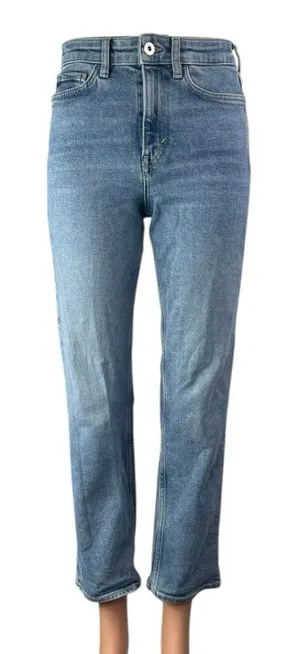 COS Women's Blue Slim Straight Ankle Medium Wash High Rise Denim Jeans Size 25 thumbnail 1