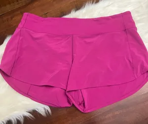 Lululemon Speed Up Shorts Long 4” Pink Size 14 Unlined thumbnail 1