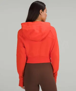 Lululemon Scuba Full-Zip Cropped Hoodie Solar Orange thumbnail 3