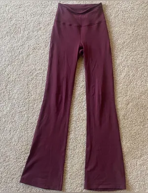 NWOT Lululemon Groove Pants - Red Merlot thumbnail 1