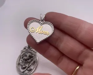 Lot Of 2Costume Pendants / Charms / Mom / I Love You Mom thumbnail 6