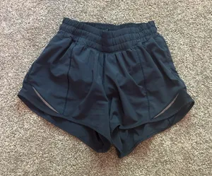 Lululemon Navy Blue Shorts Lightweight Elastic Waist thumbnail 1