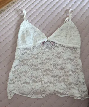 Edikted Top Tank Lace White thumbnail 1