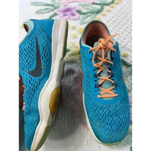 Nike Zoom Turquoise Orange Athletic Training Shoes Women's Size‎ 7.5 thumbnail 3