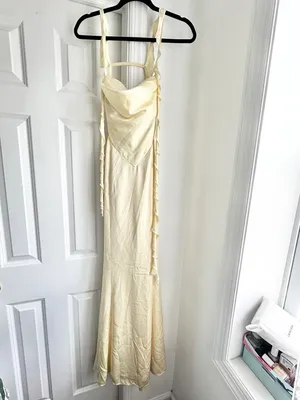 Nana Jacqueline Caroline Dress in Butter Yellow thumbnail 4