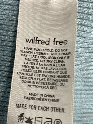 Wilfred Light Blue Ribbed Cutout Mini Dress thumbnail 4
