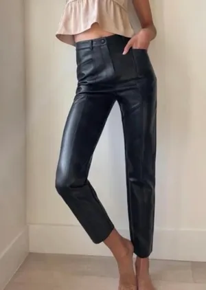 Wilfred Aritzia Rebel Vegan Leather Pants thumbnail 2