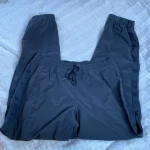 Athleta Grey Side Stripe Jogger Pants 10 Drawstring thumbnail 1