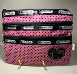 NWT Rare Vintage Sanrio 2006 Hello Kitty 3 Zip Lightweight Organizational Bag thumbnail 1
