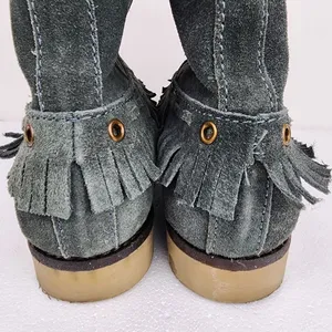 Coolway Grey Suede Ankle Boots Fringe Bobo Accent Size 8 thumbnail 10