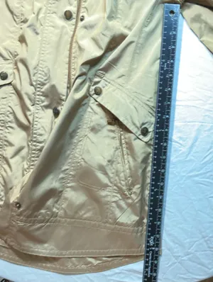 Cole Haan Women's Tan Beige Iridescent Lightweight Trench Rain Coat thumbnail 8